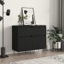Aparadores 2 uds madera de ingeniería negro 40x35x70 cm de vidaXL, Aparadores - Ref: Foro24-831151, Precio: 91,98 €, Descuent...