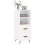Aparador madera de ingeniería blanco 34,5x34x90 cm de vidaXL, Aparadores - Ref: Foro24-828636, Precio: 53,98 €, Descuento: %
