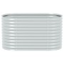 Arriate de acero galvanizado plateado 160x80x81 cm en Macetas y jardineras | Comprar online en Foru.es