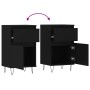 Aparadores 2 uds madera de ingeniería negro 40x35x70 cm de vidaXL, Aparadores - Ref: Foro24-831151, Precio: 91,98 €, Descuent...