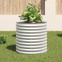 Arriate de acero galvanizado plateado 80x80x81 cm en Macetas y jardineras | Comprar online en Foru.es