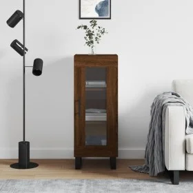Engineered wood brown oak sideboard 34.5x34x90 cm by vidaXL, Sideboards - Ref: Foro24-828827, Price: 64,77 €, Discount: %