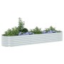 Arriate de acero galvanizado plateado 320x80x44 cm en Macetas y jardineras | Comprar online en Foru.es