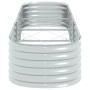 Arriate de acero galvanizado plateado 320x80x44 cm en Macetas y jardineras | Comprar online en Foru.es