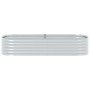 Arriate de acero galvanizado plateado 240x80x44 cm en Macetas y jardineras | Comprar online en Foru.es