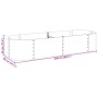 Arriate de acero galvanizado plateado 240x80x44 cm en Macetas y jardineras | Comprar online en Foru.es
