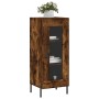 Aparador madera de ingeniería roble ahumado 34,5x34x90 cm de vidaXL, Aparadores - Ref: Foro24-828809, Precio: 63,08 €, Descue...