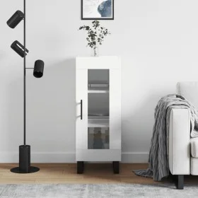 Glossy white plywood sideboard 34.5x34x90 cm by vidaXL, Sideboards - Ref: Foro24-828822, Price: 68,96 €, Discount: %