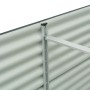 Arriate de acero galvanizado gris 400x80x81 cm en Macetas y jardineras | Comprar online en Foru.es
