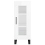 Aparador de madera contrachapada blanco brillante 34,5x34x90 cm de vidaXL, Aparadores - Ref: Foro24-828822, Precio: 69,82 €, ...