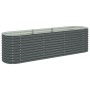 Arriate de acero galvanizado gris 320x80x81 cm en Macetas y jardineras | Comprar online en Foru.es