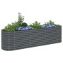 Arriate de acero galvanizado gris 320x80x81 cm en Macetas y jardineras | Comprar online en Foru.es