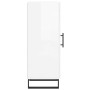 Aparador de madera contrachapada blanco brillante 34,5x34x90 cm de vidaXL, Aparadores - Ref: Foro24-828822, Precio: 69,82 €, ...