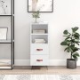 Aparador de madera contrachapada blanco brillante 34,5x34x90 cm de vidaXL, Aparadores - Ref: Foro24-828638, Precio: 57,28 €, ...