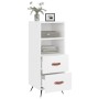 Aparador de madera contrachapada blanco brillante 34,5x34x90 cm de vidaXL, Aparadores - Ref: Foro24-828638, Precio: 57,28 €, ...
