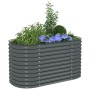 Arriate de acero galvanizado gris 160x80x81 cm en Macetas y jardineras | Comprar online en Foru.es