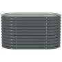 Arriate de acero galvanizado gris 160x80x81 cm en Macetas y jardineras | Comprar online en Foru.es