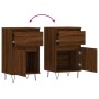 Aparadores 2 uds madera de ingeniería marrón roble 40x35x70 cm de vidaXL, Aparadores - Ref: Foro24-831163, Precio: 65,98 €, D...