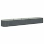 Arriate de acero galvanizado gris 400x80x44 cm en Macetas y jardineras | Comprar online en Foru.es