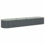 Arriate de acero galvanizado gris 320x80x44 cm en Macetas y jardineras | Comprar online en Foru.es