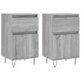 Aparadores 2 uds madera de ingeniería gris Sonoma 40x35x70 cm de vidaXL, Aparadores - Ref: Foro24-831161, Precio: 65,93 €, De...