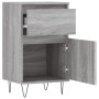 Aparadores 2 uds madera de ingeniería gris Sonoma 40x35x70 cm de vidaXL, Aparadores - Ref: Foro24-831161, Precio: 65,93 €, De...