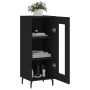 Aparador de madera contrachapada negro 34,5x34x90 cm de vidaXL, Aparadores - Ref: Foro24-828813, Precio: 63,08 €, Descuento: %
