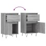 Aparadores 2 uds madera de ingeniería gris Sonoma 40x35x70 cm de vidaXL, Aparadores - Ref: Foro24-831161, Precio: 65,93 €, De...