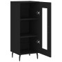 Aparador de madera contrachapada negro 34,5x34x90 cm de vidaXL, Aparadores - Ref: Foro24-828813, Precio: 63,08 €, Descuento: %