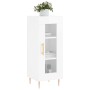 Aparador de madera contrachapada blanco brillante 34,5x34x90 cm de vidaXL, Aparadores - Ref: Foro24-828782, Precio: 62,07 €, ...
