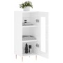 Aparador de madera contrachapada blanco brillante 34,5x34x90 cm de vidaXL, Aparadores - Ref: Foro24-828782, Precio: 62,07 €, ...