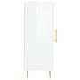 Aparador de madera contrachapada blanco brillante 34,5x34x90 cm de vidaXL, Aparadores - Ref: Foro24-828782, Precio: 62,07 €, ...