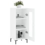 Aparador madera de ingeniería blanco 34,5x34x90 cm de vidaXL, Aparadores - Ref: Foro24-828796, Precio: 62,58 €, Descuento: %