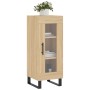 Aparador madera contrachapada color roble Sonoma 34,5x34x90 cm de vidaXL, Aparadores - Ref: Foro24-828823, Precio: 63,51 €, D...