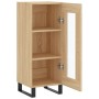 Aparador madera contrachapada color roble Sonoma 34,5x34x90 cm de vidaXL, Aparadores - Ref: Foro24-828823, Precio: 63,51 €, D...
