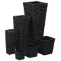 Conjunto de arriates 3 piezas jacinto de agua negro en Macetas y jardineras | Comprar online en Foru.es