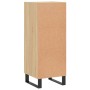 Aparador madera contrachapada color roble Sonoma 34,5x34x90 cm de vidaXL, Aparadores - Ref: Foro24-828823, Precio: 63,51 €, D...