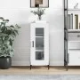 Aparador de madera contrachapada blanco brillante 34,5x34x90 cm de vidaXL, Aparadores - Ref: Foro24-828806, Precio: 67,95 €, ...