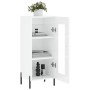 Aparador de madera contrachapada blanco brillante 34,5x34x90 cm de vidaXL, Aparadores - Ref: Foro24-828806, Precio: 68,85 €, ...