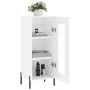 Aparador de madera contrachapada blanco brillante 34,5x34x90 cm de vidaXL, Aparadores - Ref: Foro24-828806, Precio: 67,95 €, ...