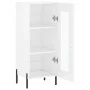 Aparador de madera contrachapada blanco brillante 34,5x34x90 cm de vidaXL, Aparadores - Ref: Foro24-828806, Precio: 67,95 €, ...