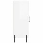 Aparador de madera contrachapada blanco brillante 34,5x34x90 cm de vidaXL, Aparadores - Ref: Foro24-828806, Precio: 68,85 €, ...