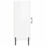 Aparador de madera contrachapada blanco brillante 34,5x34x90 cm de vidaXL, Aparadores - Ref: Foro24-828806, Precio: 67,95 €, ...