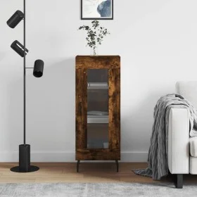 Aparador madera de ingeniería roble ahumado 34,5x34x90 cm de vidaXL, Aparadores - Ref: Foro24-828817, Precio: 60,25 €, Descue...