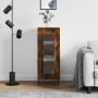 Aparador madera de ingeniería roble ahumado 34,5x34x90 cm de vidaXL, Aparadores - Ref: Foro24-828817, Precio: 61,01 €, Descue...