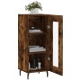 Aparador madera de ingeniería roble ahumado 34,5x34x90 cm de vidaXL, Aparadores - Ref: Foro24-828817, Precio: 61,01 €, Descue...
