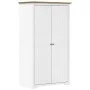 Armario BODO madera maciza de pino blanco marrón 99x53,5x173 cm de vidaXL, Armarios roperos - Ref: Foro24-355060, Precio: 256...