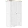 Armario BODO madera maciza de pino blanco marrón 99x53,5x173 cm de vidaXL, Armarios roperos - Ref: Foro24-355060, Precio: 260...