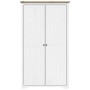 Armario BODO madera maciza de pino blanco marrón 99x53,5x173 cm de vidaXL, Armarios roperos - Ref: Foro24-355060, Precio: 260...
