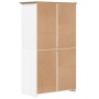 Armario BODO madera maciza de pino blanco marrón 99x53,5x173 cm de vidaXL, Armarios roperos - Ref: Foro24-355060, Precio: 260...